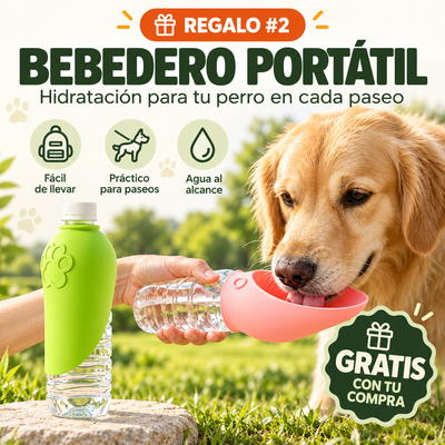 Bebedero portátil para perros